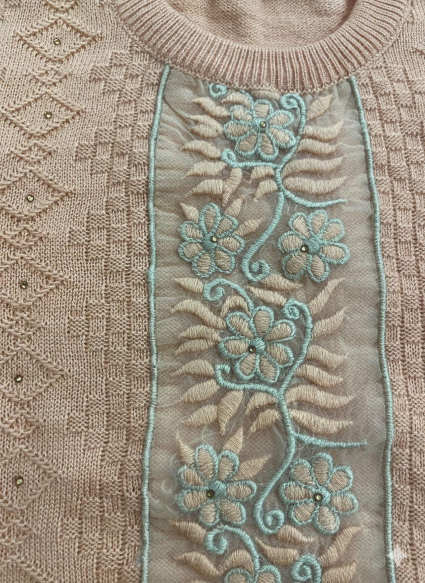 Floral Embroidery For Girl