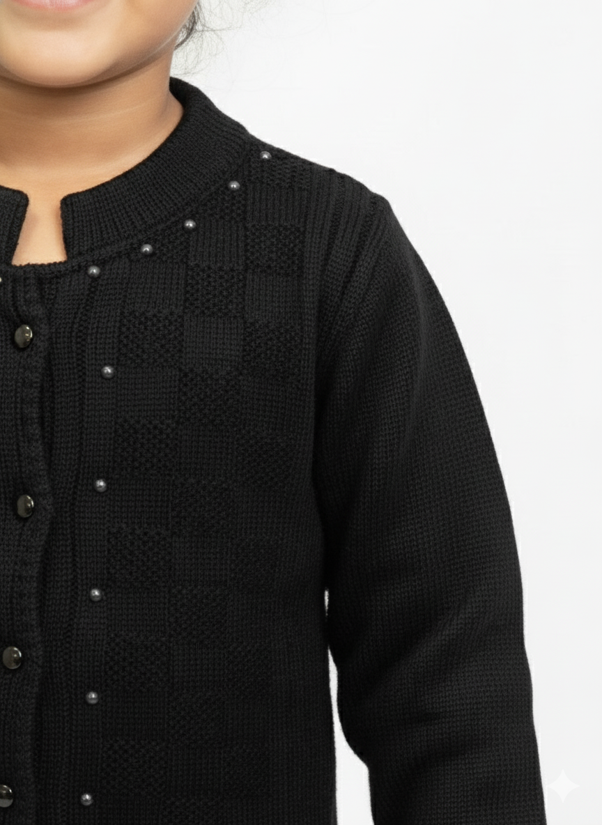 Black Knit Cardigan