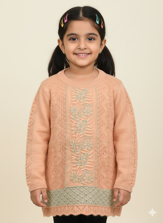 Floral Embroidery For Girl