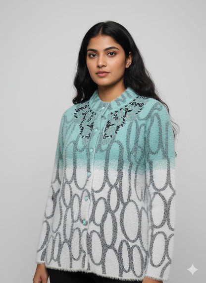 Women Soft Hair Wool Sweater