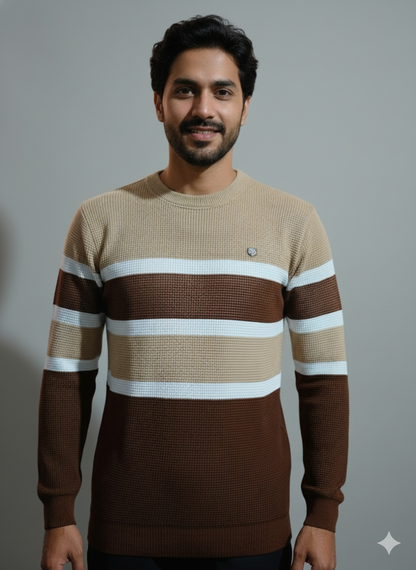 Men’s Striped Knit Sweater