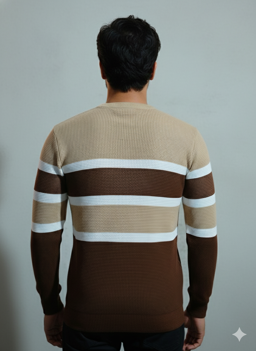 Men’s Striped Knit Sweater