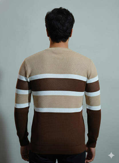 Men’s Striped Knit Sweater
