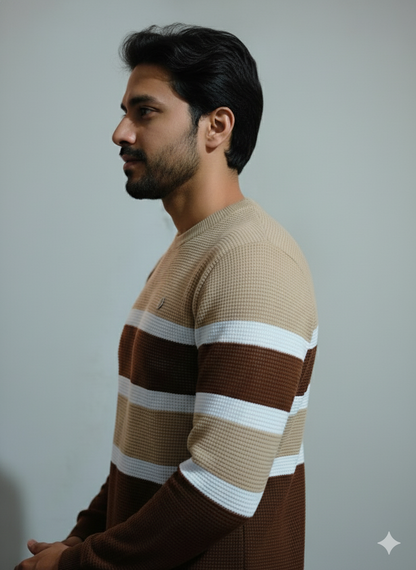 Men’s Striped Knit Sweater