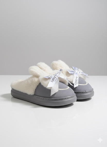 Faux Fur Bootie Slippers
