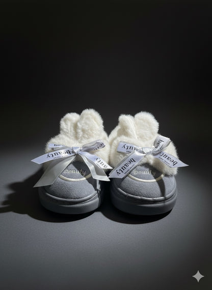 Faux Fur Bootie Slippers