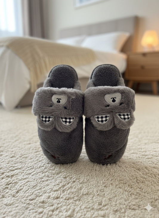 Fuzzy Slip-on House Shoes