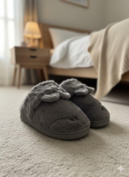 Fuzzy Slip-on House Shoes