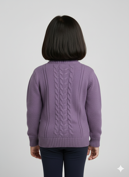 Lavender Purple Sweater For Girl