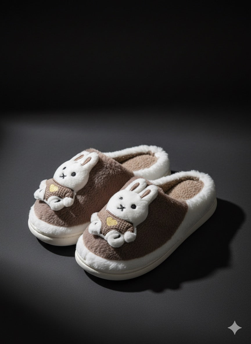 Fuzzy Sunny Slippers For Women