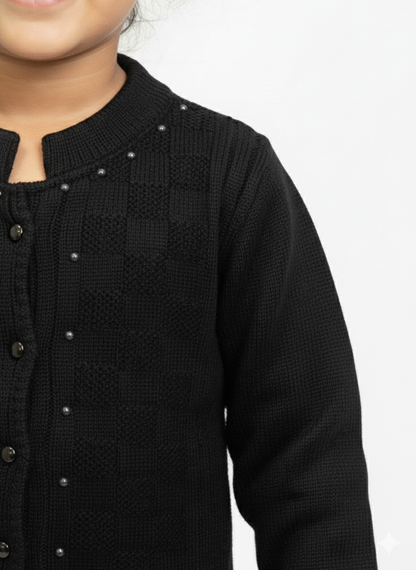 Black Knit Cardigan