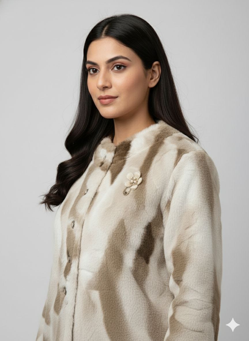 Women Full Sleeves, Hair Wool sweater