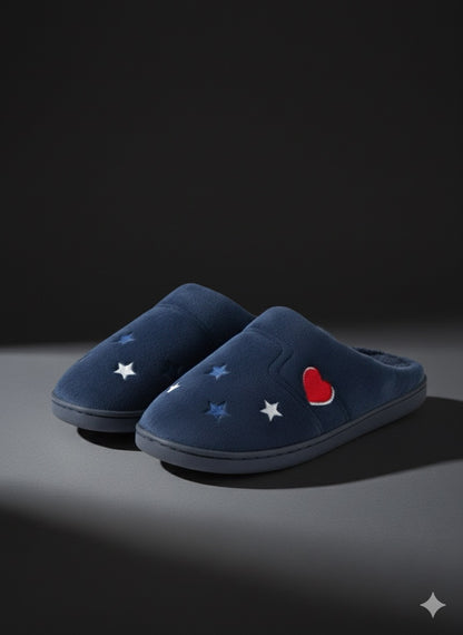 Soft, Navy Blue Slippers