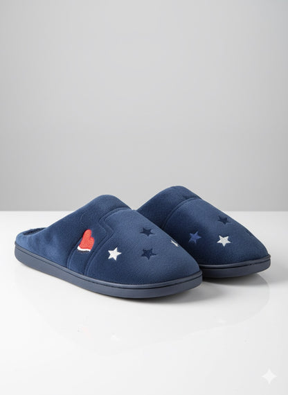 Soft, Navy Blue Slippers
