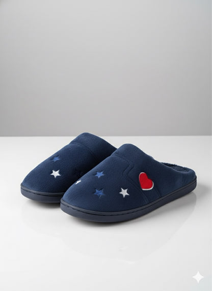 Soft, Navy Blue Slippers