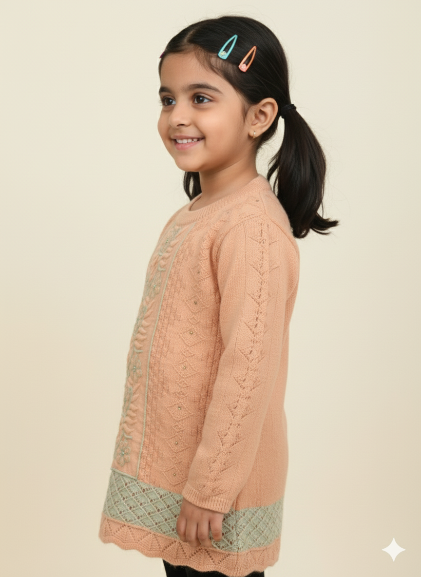 Floral Embroidery For Girl