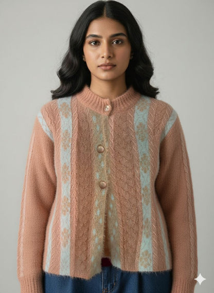 Women Soft Hair Wool Sweater